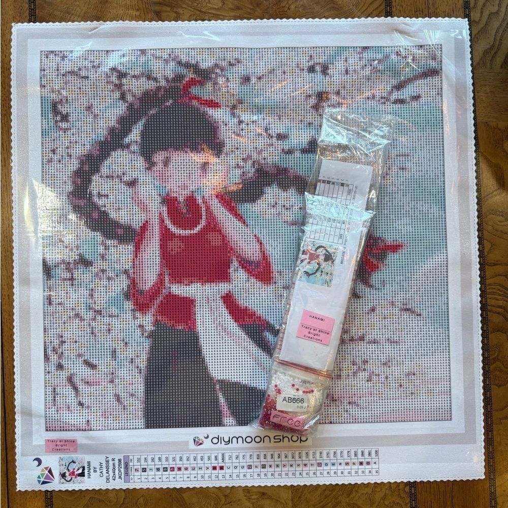Diamond Painting Kit - Red and White